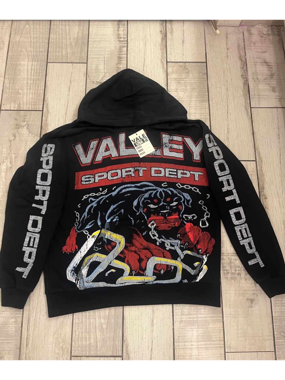 Black Graphic Hoodie Jacket